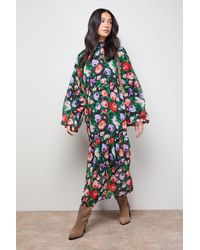 Oasis - Trapeze Boho Maxi Dress - Lyst