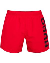 HUGO - Boss Abas Swim Shorts - Lyst
