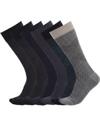 Pro Socks - 6 Pairs Executive Bamboo High-Top Seamless S17630 - Lyst
