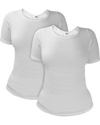 Heat Holders - 2 Pack Ladies Short Sleeve Thermal Top For Winter - Lyst