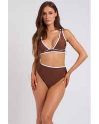 Urban Bliss - Contrast Plunge Bikini Top - Lyst