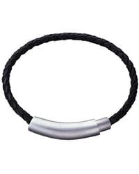 Police - 20660Plb-07 Close Leather Bracelet - Lyst