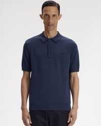 Fred Perry - Cotton Knitted Shirt - Lyst