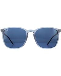 Ray-Ban - Square Transparent Gradient Sunglasses - Lyst