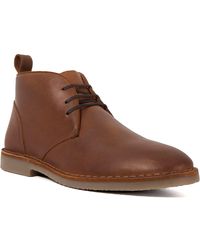 Dune - Cashed Suede Chestnut Ankle Boots - Lyst