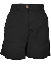 Secret Label - Linen Blend Turn-Up Shorts - Lyst