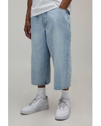BoohooMAN - Extreme Longline Baggy Fit Jorts - Lyst