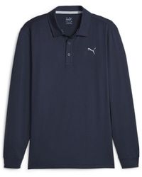 PUMA - Cloudspun Long Sleeve Golf Polo Shirt - Lyst