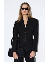 MissPap - Premium Pleated Sleeve Blazer Co-Ord - Lyst