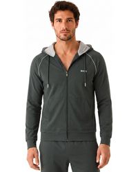 BOSS - Cotton Zip-Up Hoodie 50515313 - Lyst