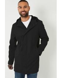 Threadbare - Microfleece Lined Longline Showerproof Hooded Raincoat - Lyst