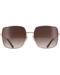 Guess - Rectangle Shiny Rose Gradient Gu00194 Metal - Lyst