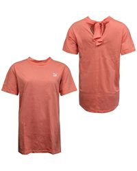PUMA - Bow Elongated T-Shirt Tee Short Sleeve Top Shell 850236 11 A56E - Lyst