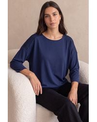 Roman - Embroidered Shoulder Stretch Top - Lyst