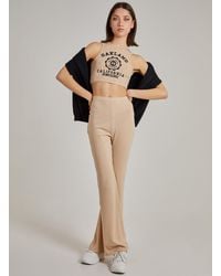 Pink Vanilla - Oakland Ribbed Cropped Vest - Lyst