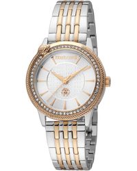 Roberto Cavalli - Rc5L037M0105 Quartz Stainless Steel 5 Atm 32 Mm Watch - Lyst