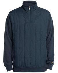 Lyle & Scott - Hybrid Quilted Half-Zip Sweatshirt Cotton - Lyst