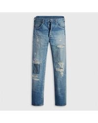 Levi's - Levi's 1955 Distressed Mid Rise Straight Leg Jeans - Lyst