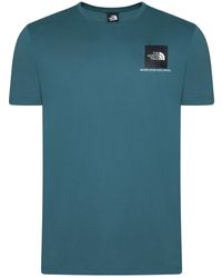 The North Face - Small Box T-Shirt Mallard Cotton - Lyst