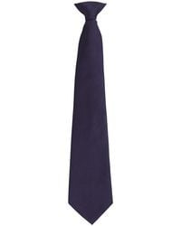 PREMIER - Adult Colours Fashion Plain Clip-On Tie - Lyst