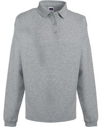 Russell - Europe Heavy Duty Collar Sweatshirt (Light Oxford) - Lyst