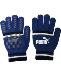 PUMA - Cat Magic Big Logo Winter Gloves 041678 04 Textile - Lyst