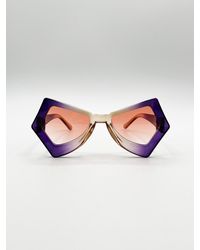 SVNX - 2 Tone Angular Sunglasses - Lyst