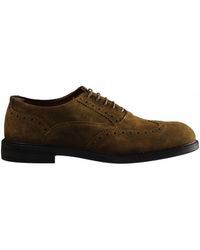 Hackett - Chino Pln Brogue Shoes Leather - Lyst