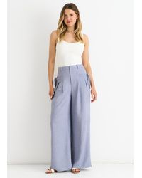 Gini London - Hose Mit Weitem Bein Und Hoher Taille - Lyst