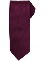 PREMIER - Micro Waffle Formal Work Tie (pakket Van 2) (aubergine) - Lyst