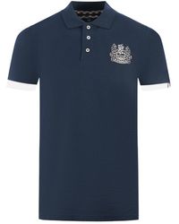 Aquascutum - Branded Collar Polo Shirt - Lyst