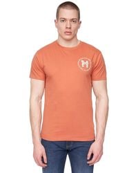 Henleys - Metafone Logo T-Shirt (Brick) Cotton - Lyst