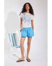 Boohoo - Nylon Boxer Style Runner Shorts - Lyst