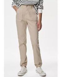Marks & Spencer - M&S Collection Ladies Cotton Blend Slim Fit Ankle Grazer Joggers - Lyst