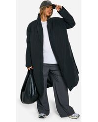 Boohoo - Maternity Belted Duvet Puffer Coat - Lyst