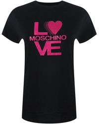 Love Moschino - Love Bold Logo T-Shirt Cotton - Lyst