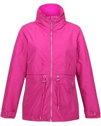 Regatta - Nadira Solid Patterned Drawstring Rain Jacket - Lyst