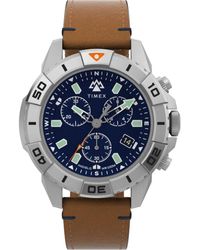 Timex - Ridge Chrono Watch Tw2W16300 Leather (Archived) - Lyst