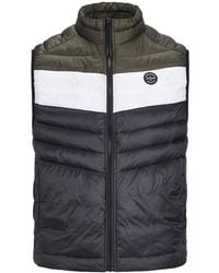 Jack & Jones - Sleeveless Zip-Up Gilet With High Neck - Lyst