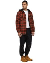Dickies - Flannel Hooded Shirt Ochre) Cotton - Lyst