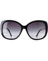 Calvin Klein - Ck22548s 001 Glanzend Zwart Goud Grijs Gradiënt Zonnebril - Lyst