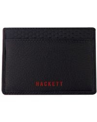 Hackett - Aston Martin Navy Card Holder Wallet Textile - Lyst