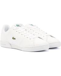 Lacoste - Carnaby Cup Leather Men's White Trainers - Uk 9 - Lyst