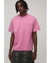 BoohooMAN - Essential Washed Boxy Heavyweight T-Shirt - Lyst