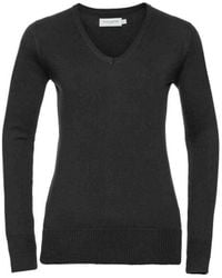 Russell - Collection /Ladies Marl V Neck Sweatshirt () - Lyst