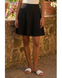 Roman - Textured Skater Skirt - Lyst