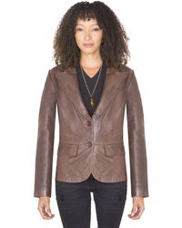 Infinity Leather - Blazer Jacket-Seregno - Lyst