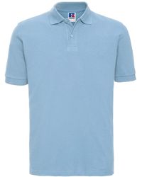Russell - Classic Cotton Pique Polo Shirt (Sky) - Lyst