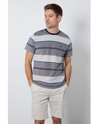 MAINE - Stripe T-Shirt Cotton - Lyst