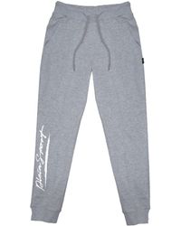 Philipp Plein - Grote Kenmerkende Logo Grijze joggingbroek - Lyst